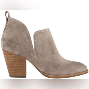 Jeffrey Campbell - Rosalee Booties - Suede - Sz 8 - Gray / Beige